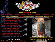 Tablet Screenshot of bison-tattoos.com